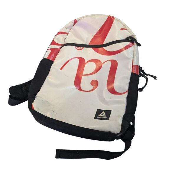 RAREFORM laptop upcycled billboard vinyl Summit backpack Unisex Sizein White